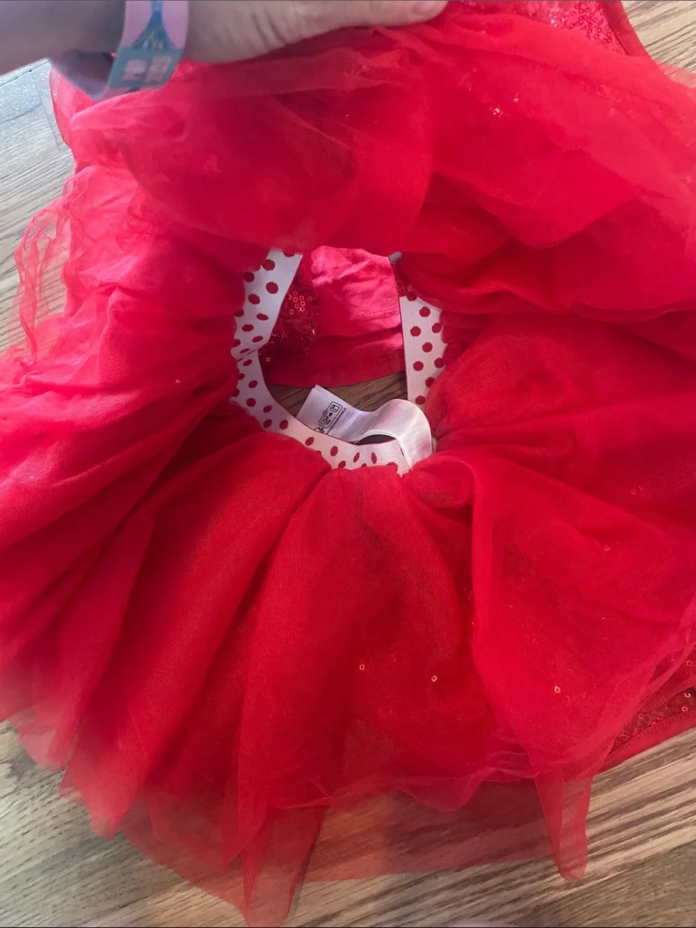 Girls Red Minnie-Inspired Costume Dress Set
